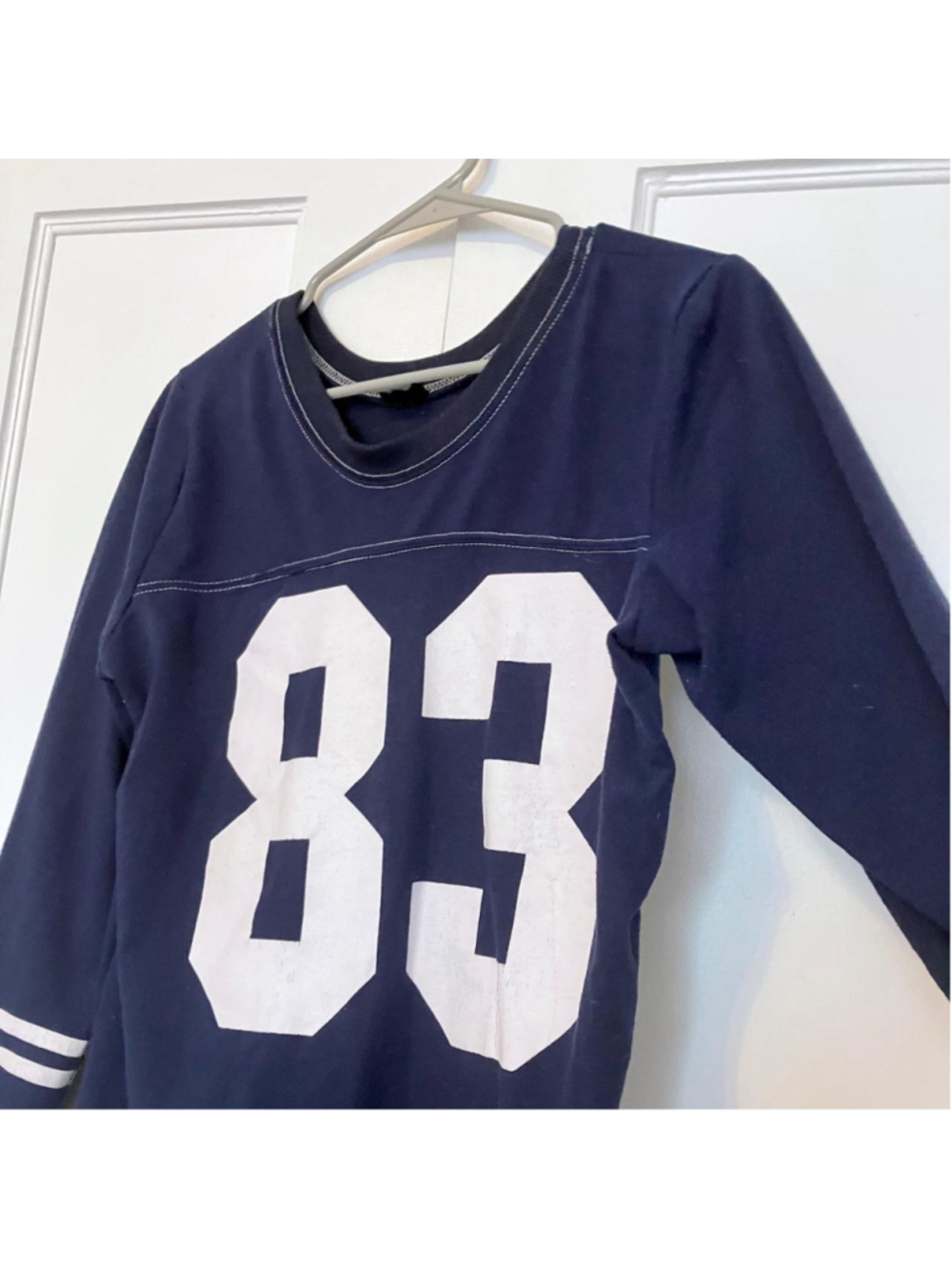 Sporty Navy Blue #83 Tee (Small) - Picture 3 of 3